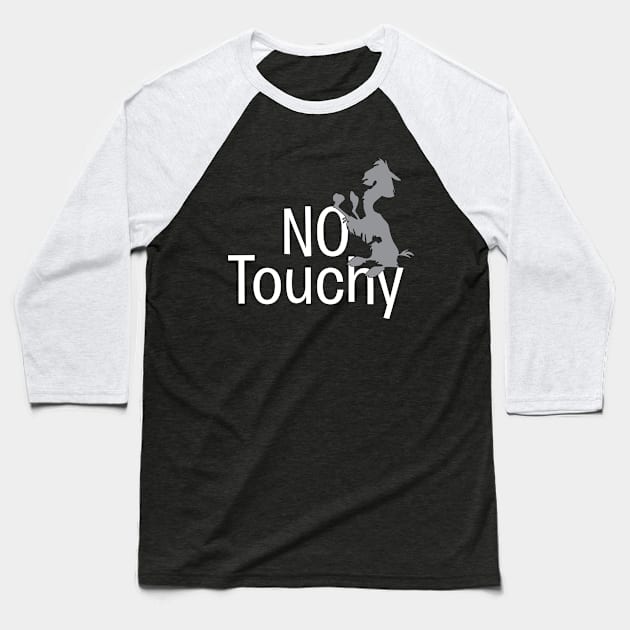 No Touchy Baseball T-Shirt by AnnaBanana